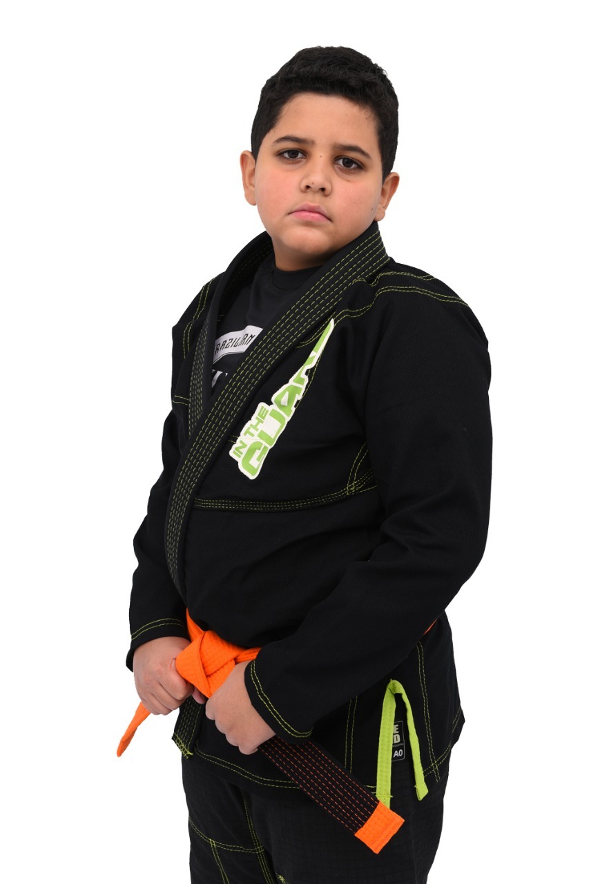Kimono Infantil In The Guard Green Preto