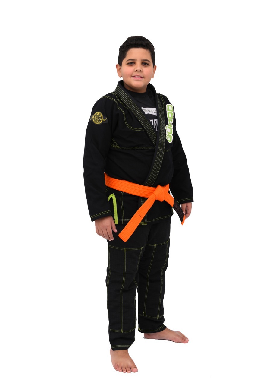 Kimono Infantil In The Guard Green Preto