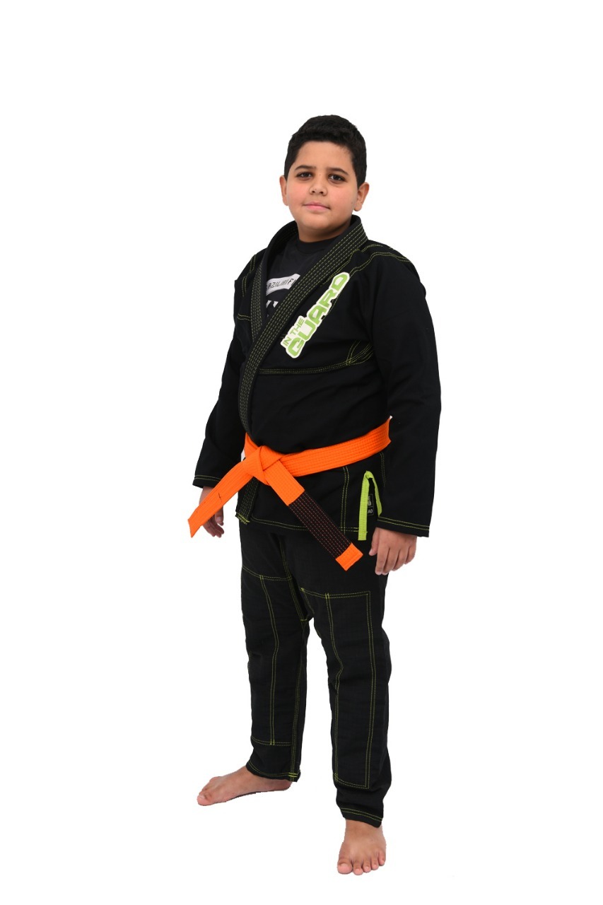 Kimono Infantil In The Guard Green Preto