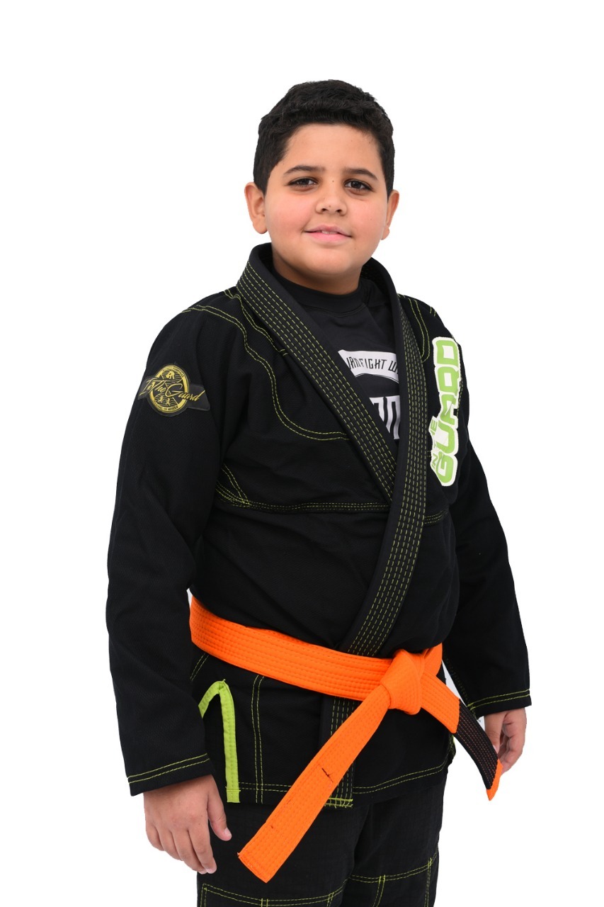 Kimono Infantil In The Guard Green Preto
