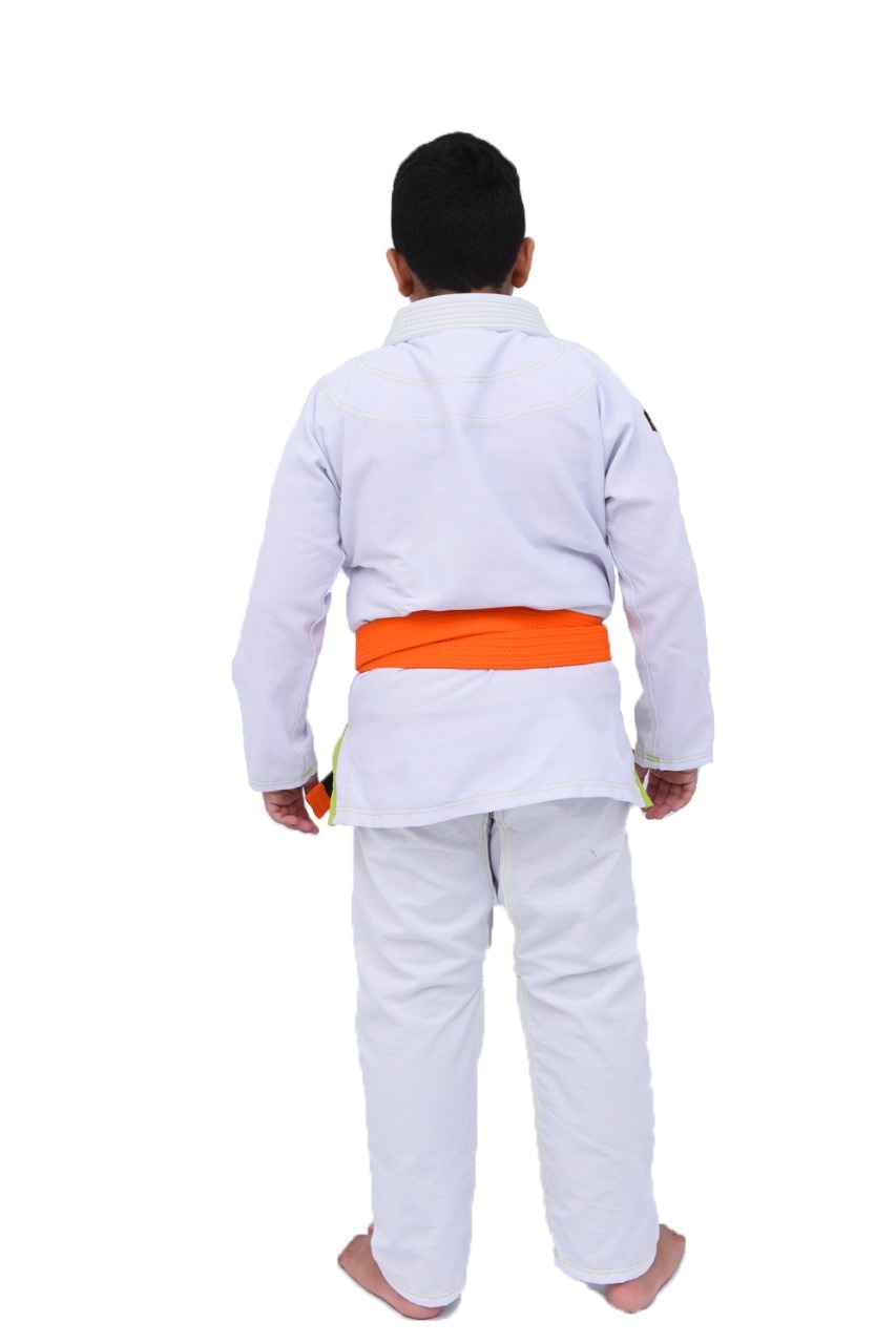 Kimono Infantil In The Guard Green Branco