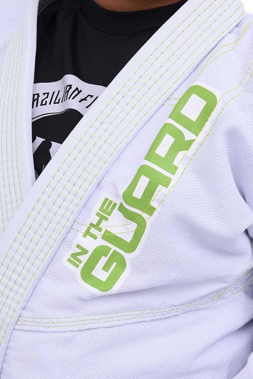 Kimono Infantil In The Guard Green Branco
