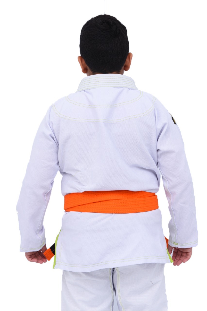 Kimono Infantil In The Guard Green Branco