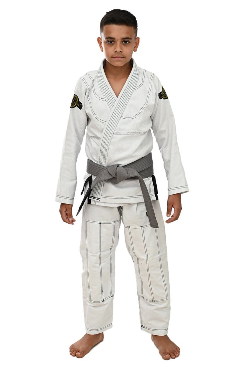 Kimono Infantil In The Guard New Branco