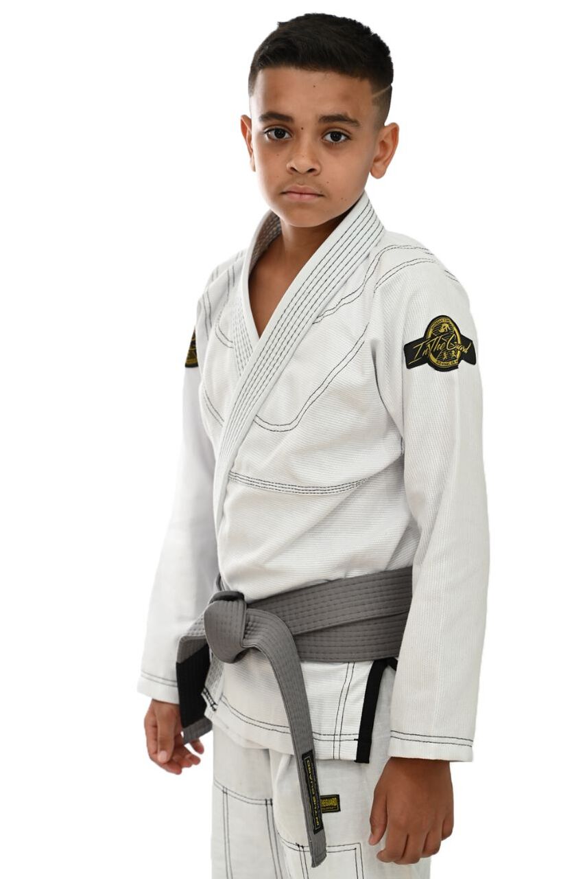 Kimono Infantil In The Guard New Branco