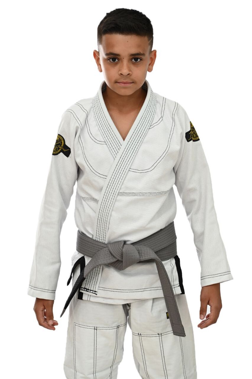 Kimono Infantil In The Guard New Branco