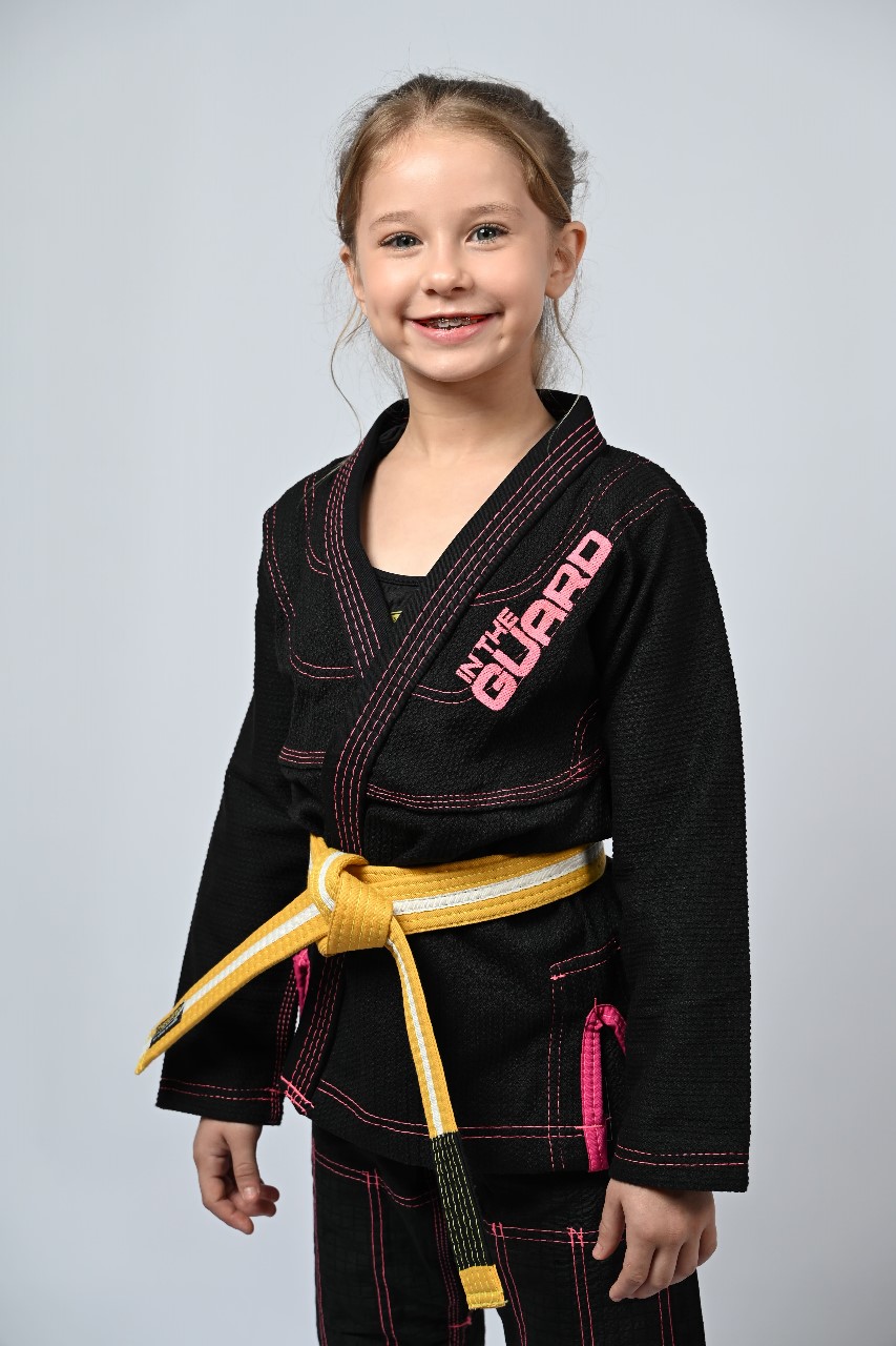 Kimono Infantil In The Guard Girls Preto