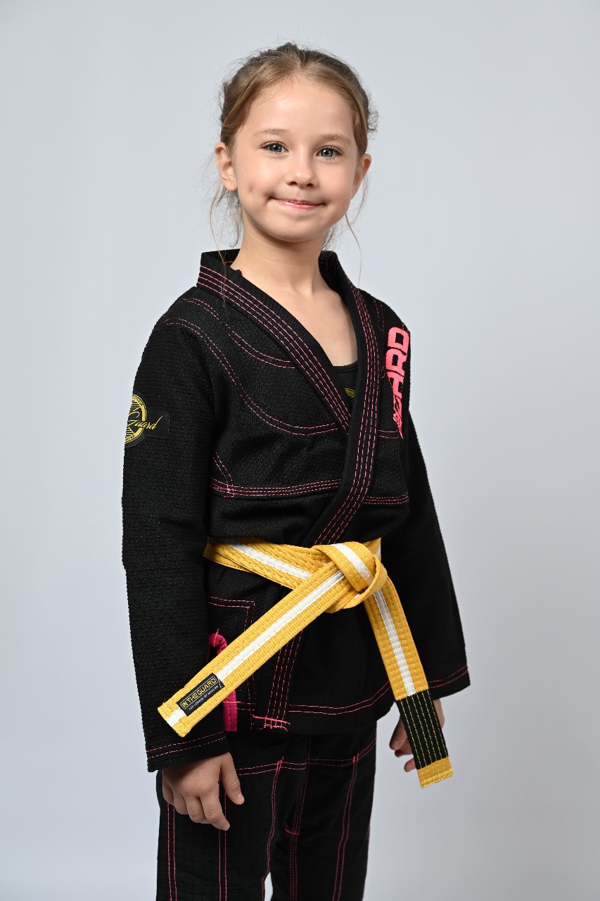 Kimono Infantil In The Guard Girls Preto