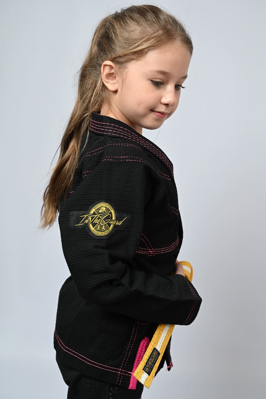 Kimono Infantil In The Guard Girls Preto