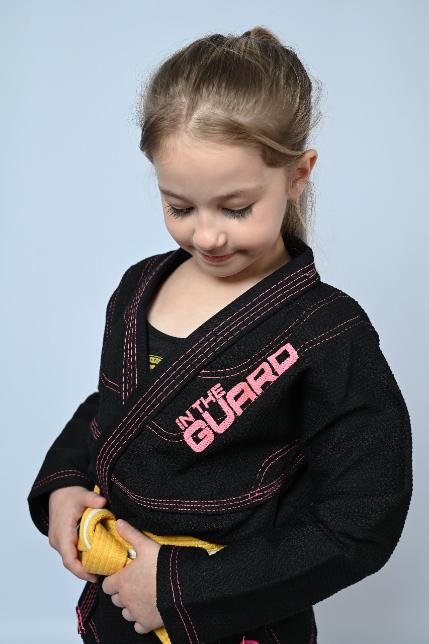 Kimono Infantil In The Guard Girls Preto
