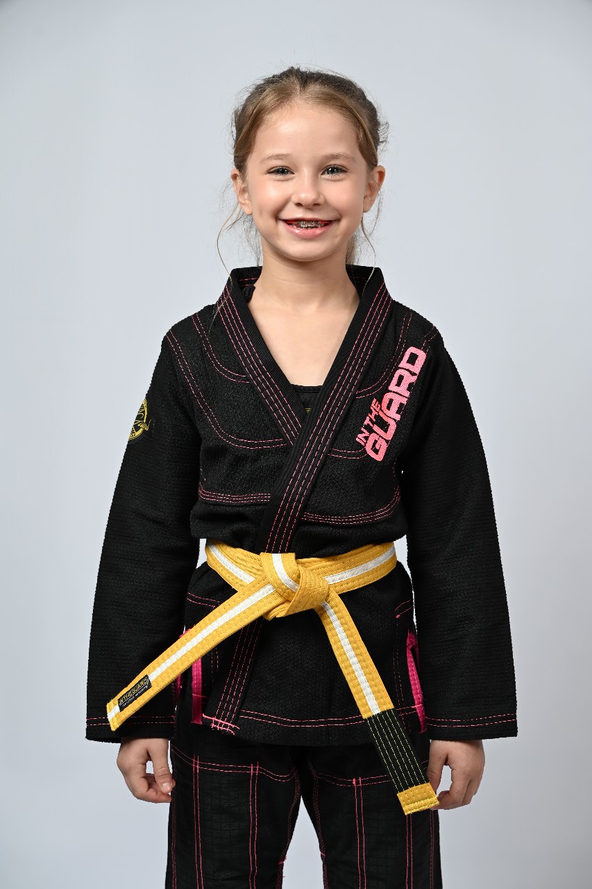 Kimono Infantil In The Guard Girls Preto
