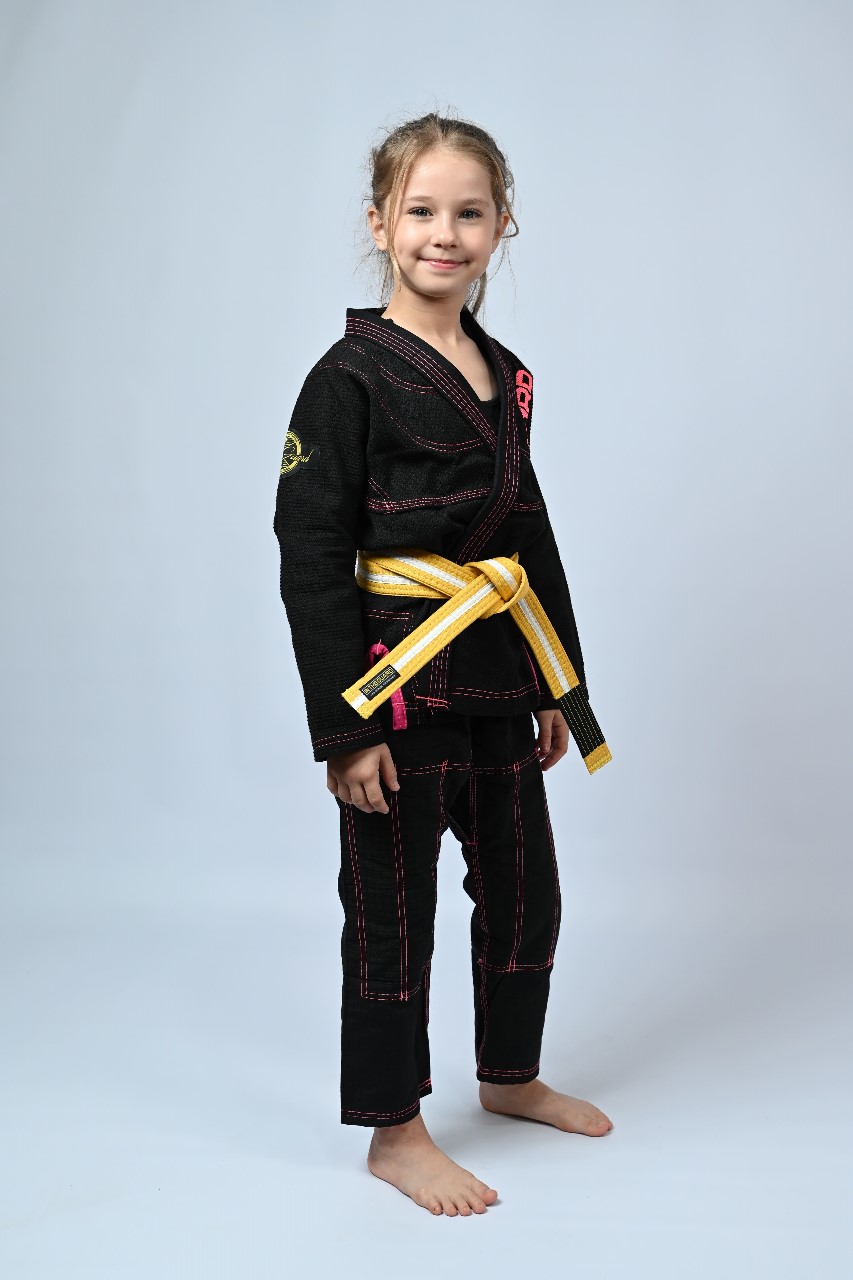 Kimono Infantil In The Guard Girls Preto