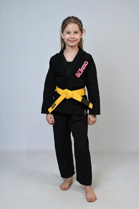 Kimono Infantil In The Guard Girls Preto