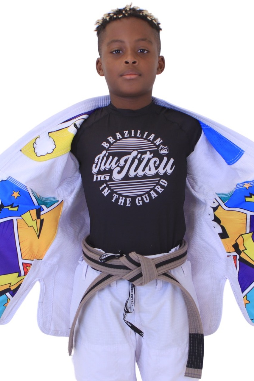 Kimono Infantil In The Guard Colors Branco