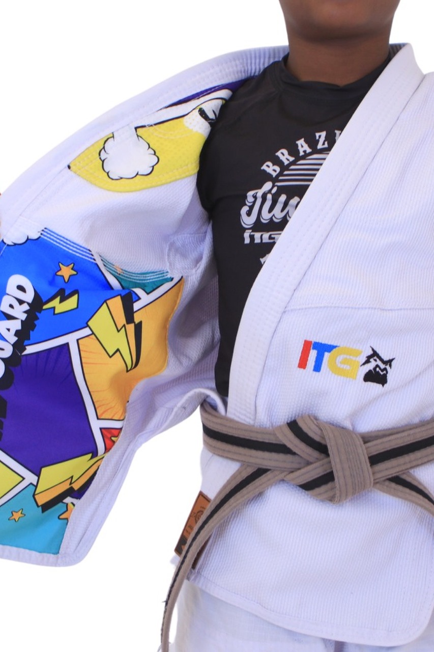 Kimono Infantil In The Guard Colors Branco