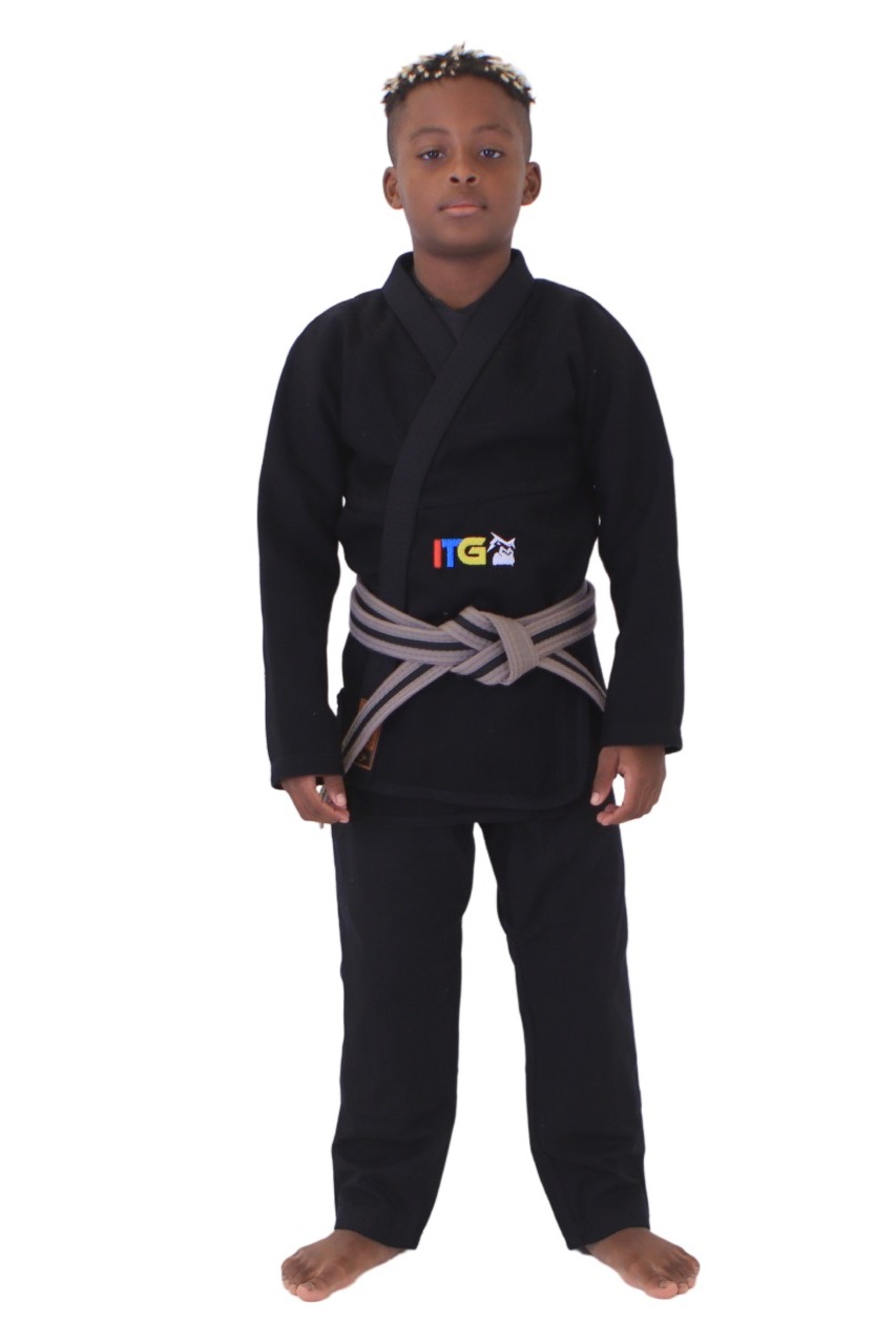 Kimono Infantil In The Guard Colors Preto