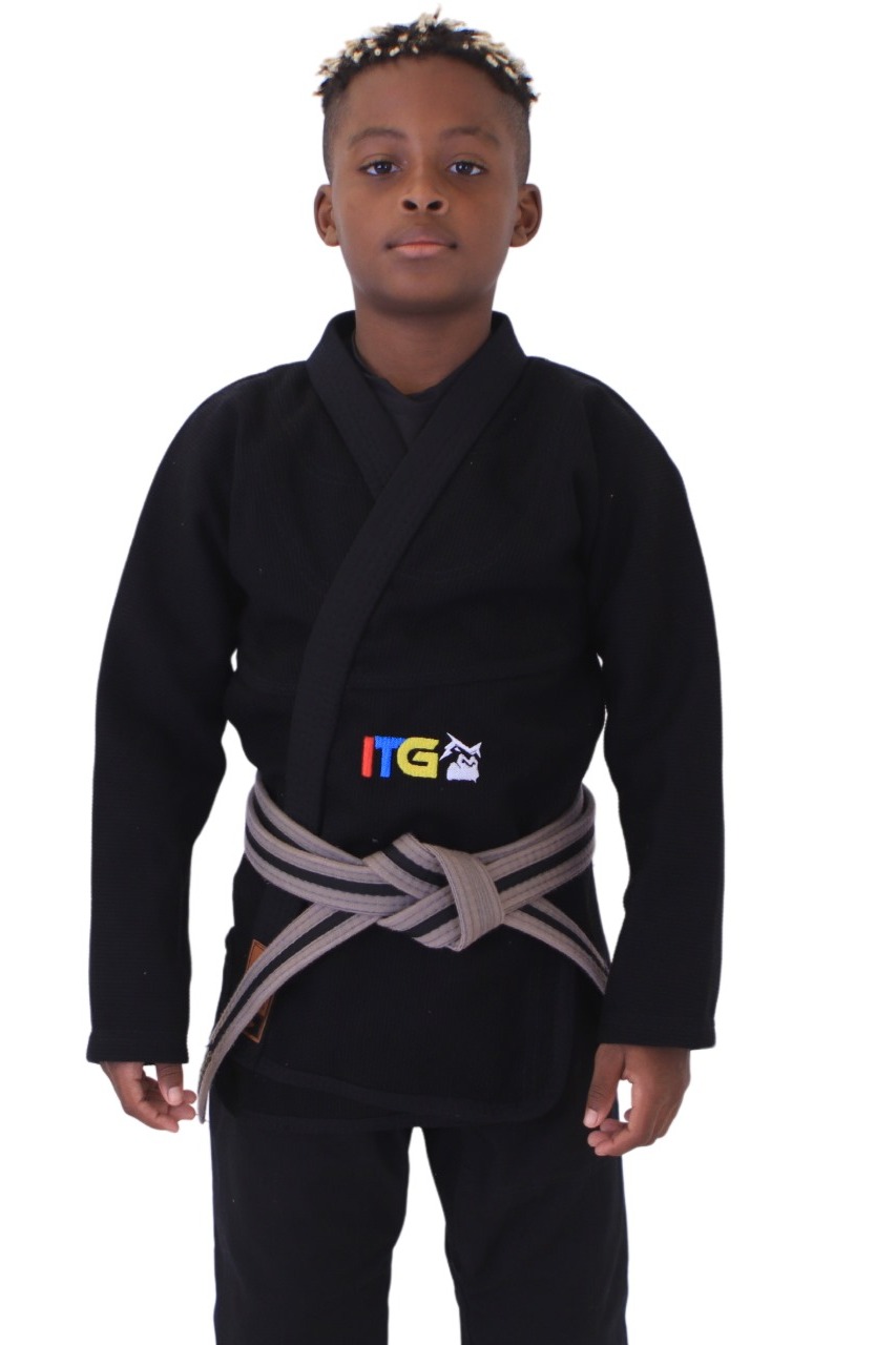 Kimono Infantil In The Guard Colors Preto