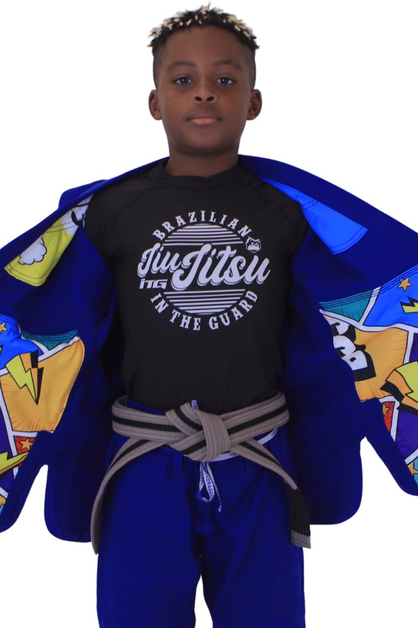 Kimono Infantil In The Guard Colors Azul
