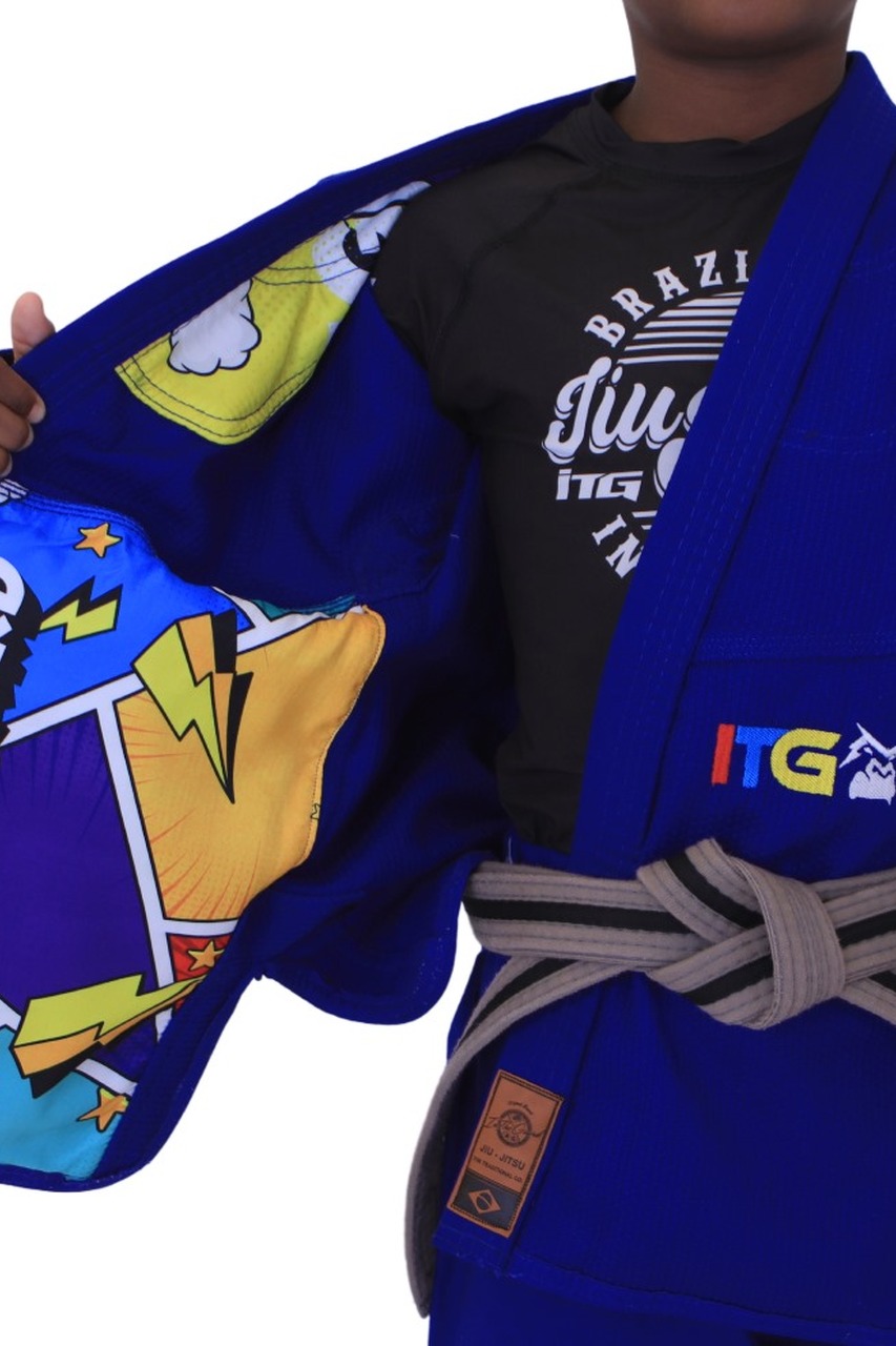 Kimono Infantil In The Guard Colors Azul
