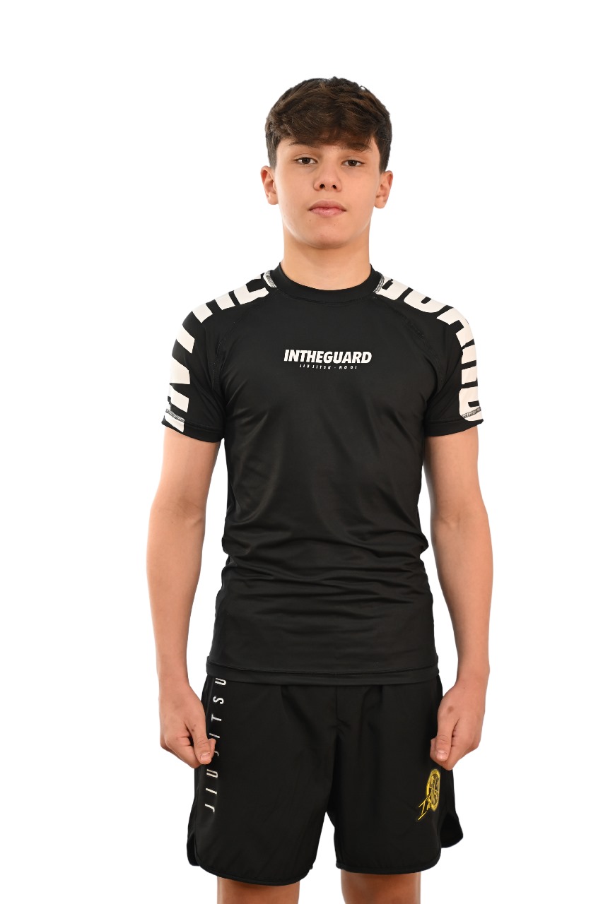 Rash Guard Infantil Cores Faixas Preta