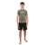 Rash Guard Infantil Cores Faixas Cinza