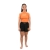 Rash Guard Infantil Feminina Cores Faixas Laranja