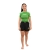 Rash Guard Infantil Feminina Cores Faixas Verde
