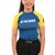 Rash Guard Infantil Feminina Brasil Azul