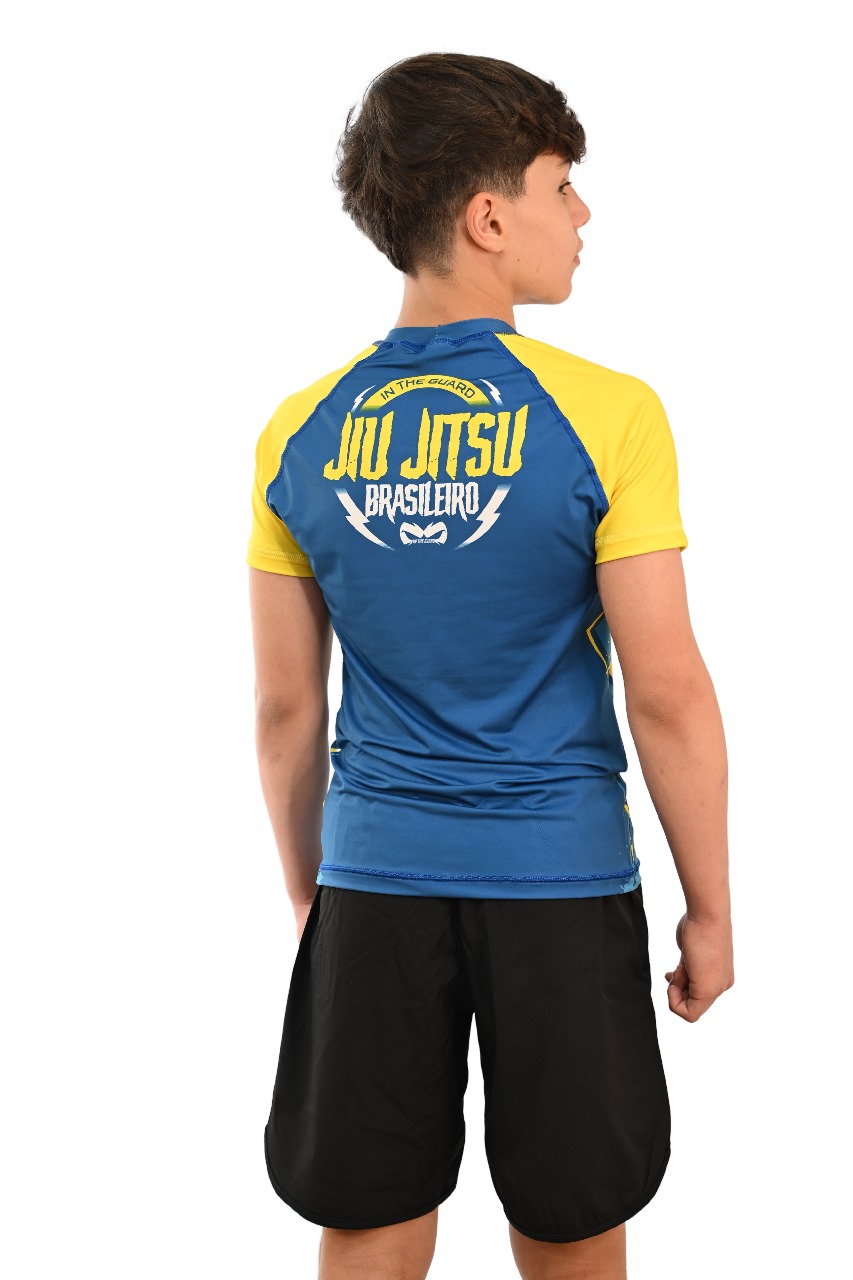 Rash Guard Infantil Brasil Azul
