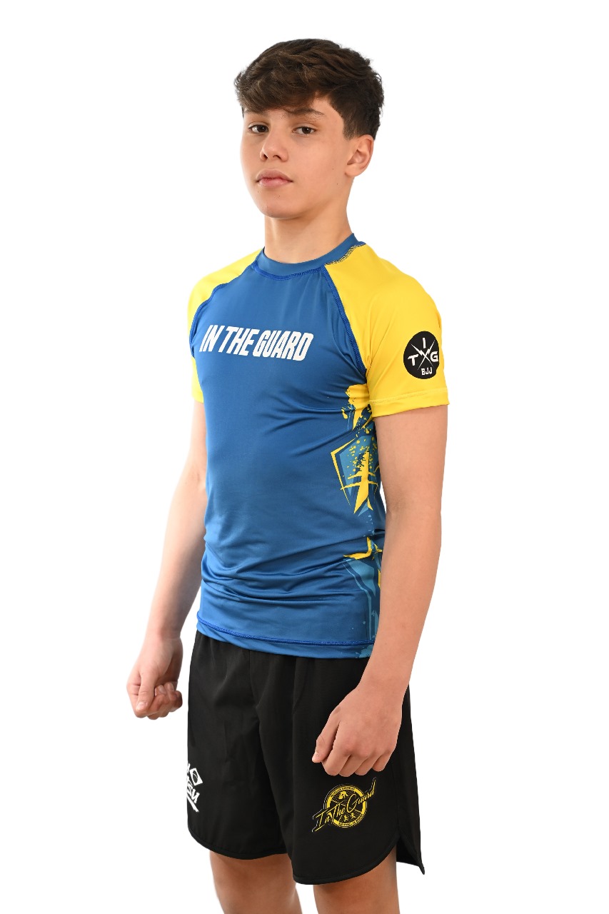 Rash Guard Infantil Brasil Azul