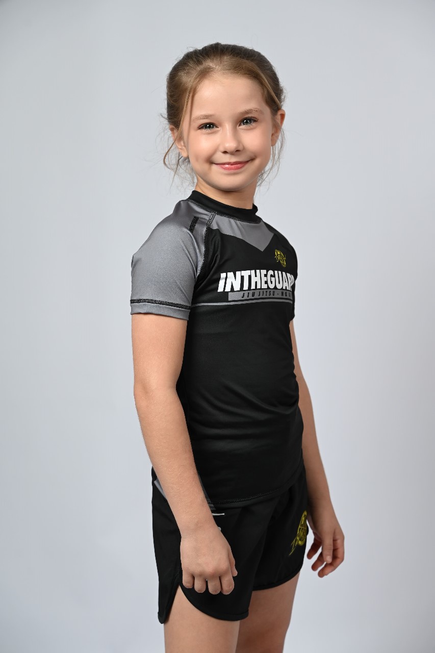 Rash Guard Infantil Feminina Team ITG Cinza