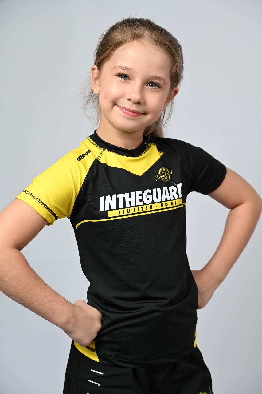 Rash Guard Infantil Feminina Team ITG Amarela