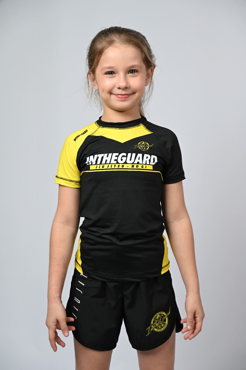 Rash Guard Infantil Feminina Team ITG Amarela
