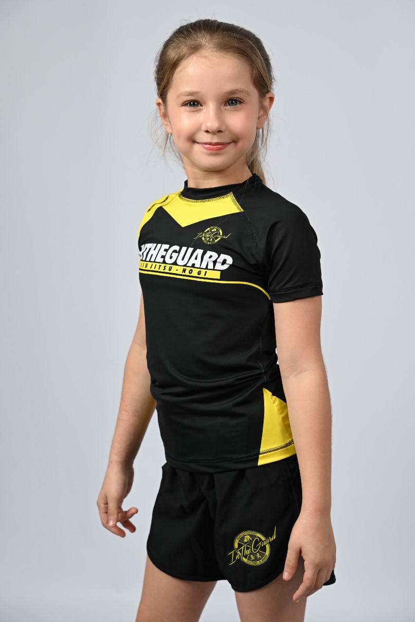 Rash Guard Infantil Feminina Team ITG Amarela