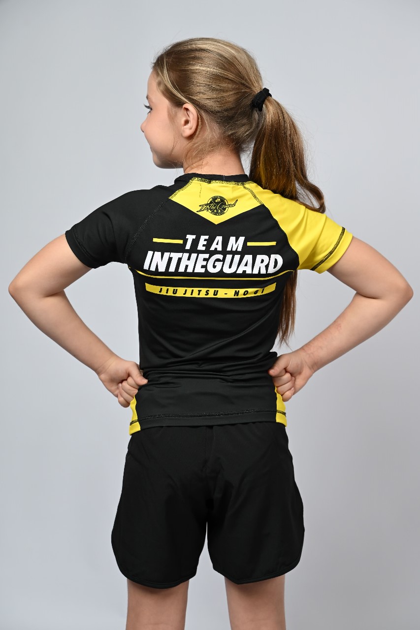 Rash Guard Infantil Feminina Team ITG Amarela