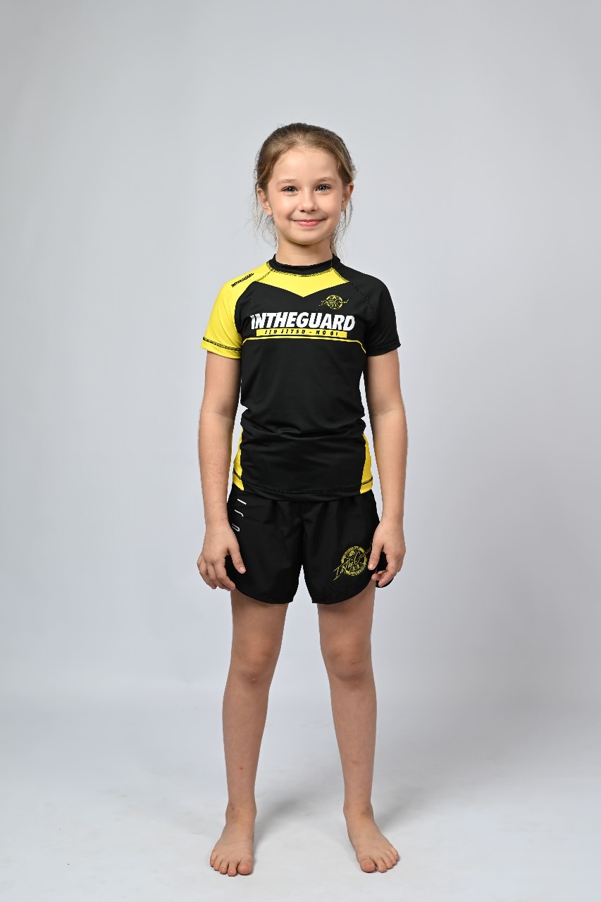 Rash Guard Infantil Feminina Team ITG Amarela