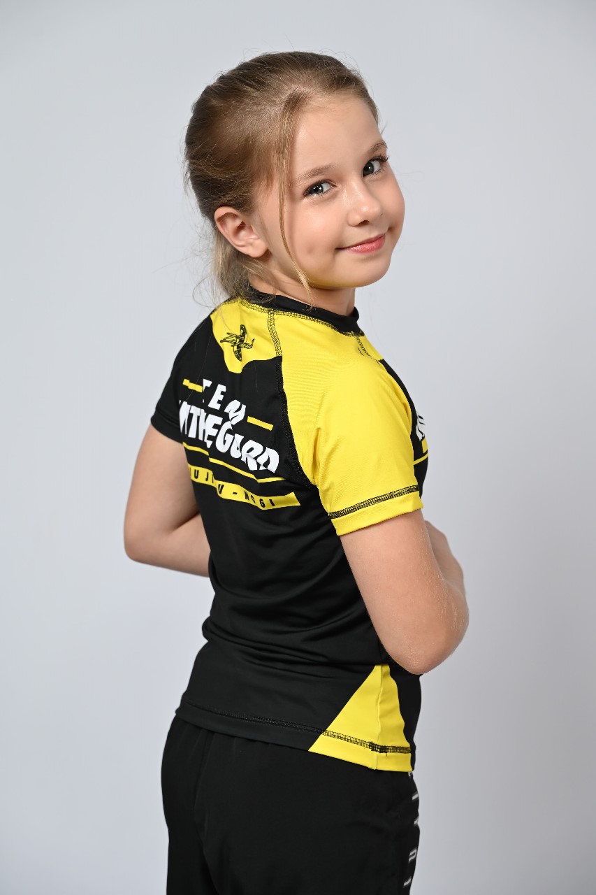 Rash Guard Infantil Feminina Team ITG Amarela