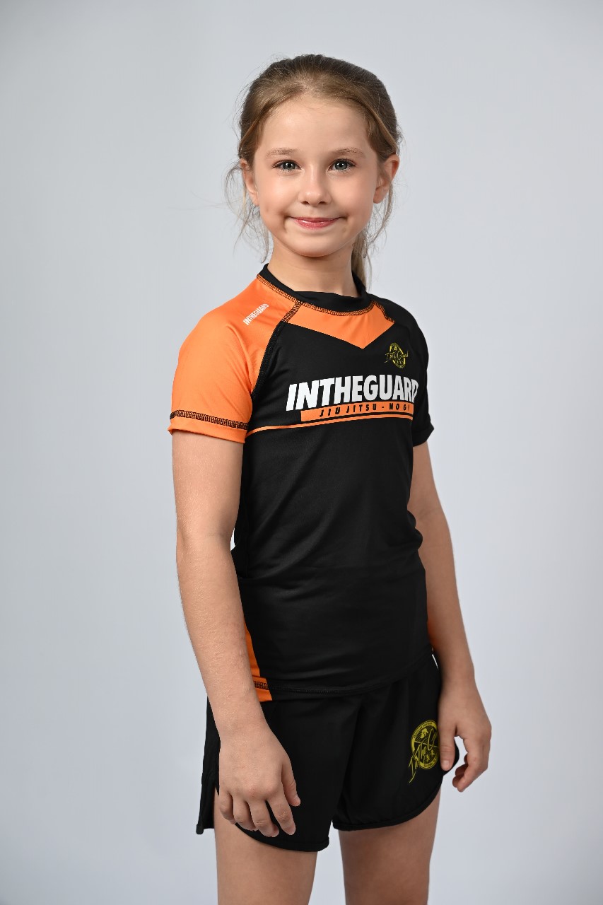 Rash Guard Infantil Feminina Team ITG Laranja