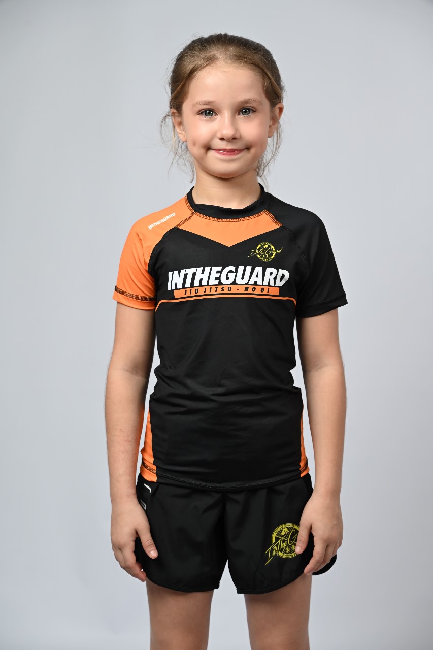 Rash Guard Infantil Feminina Team ITG Laranja