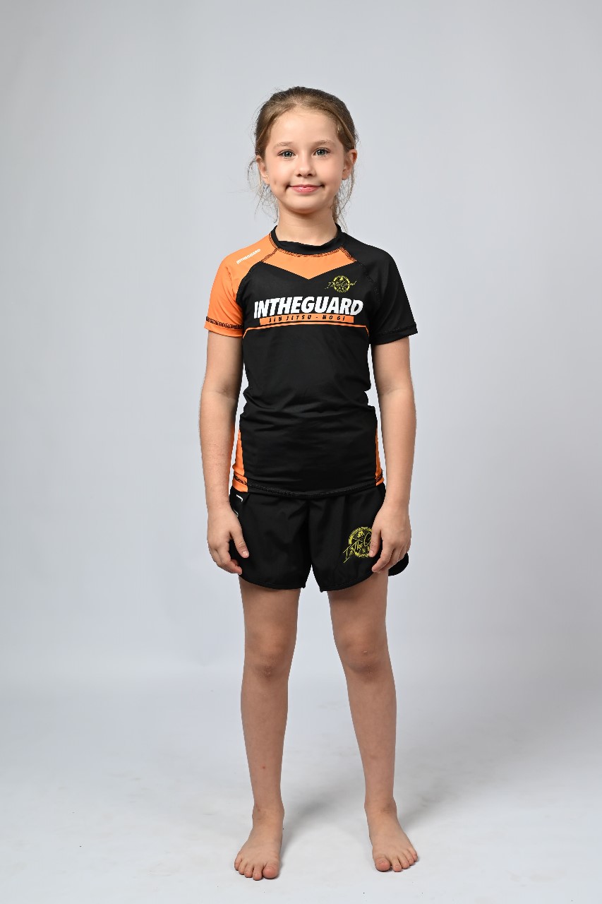 Rash Guard Infantil Feminina Team ITG Laranja