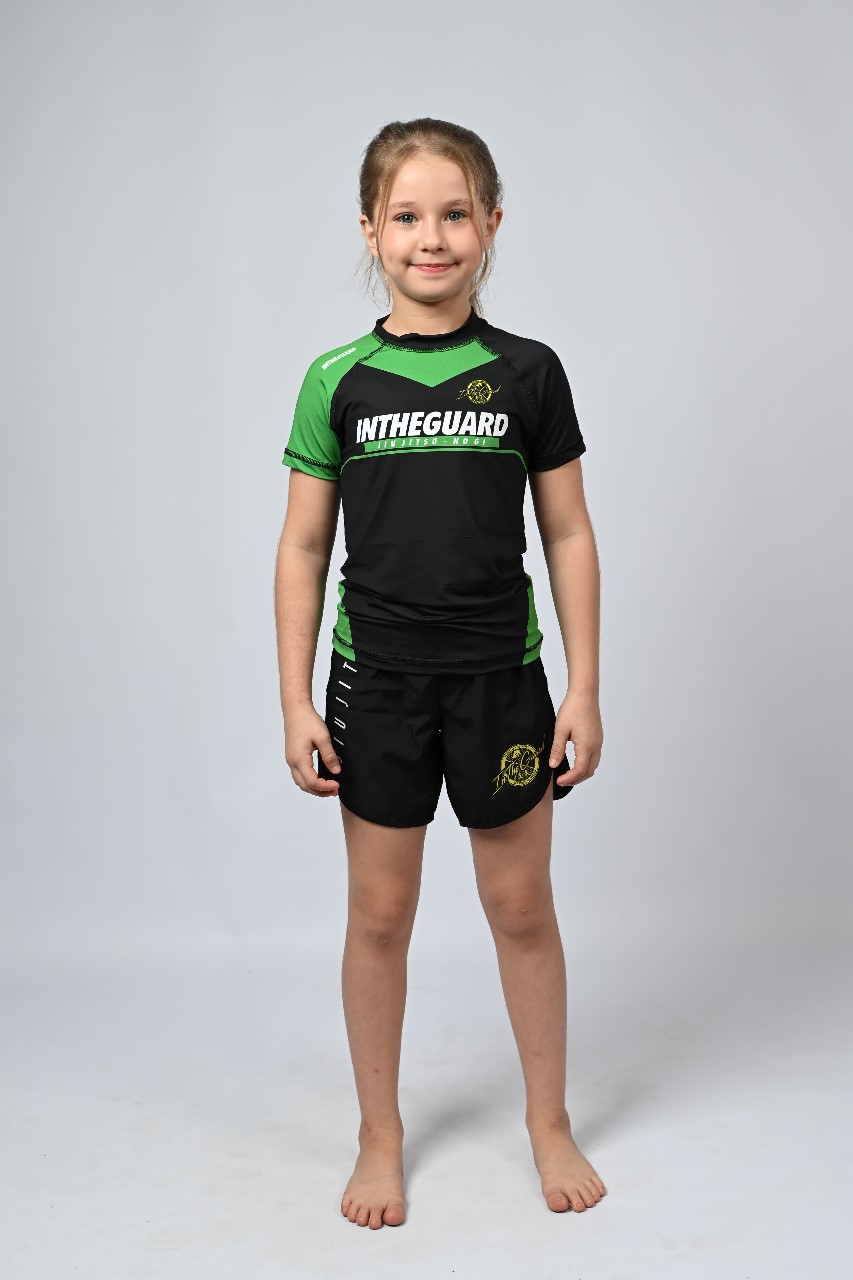 Rash Guard Infantil Feminina Team ITG Verde