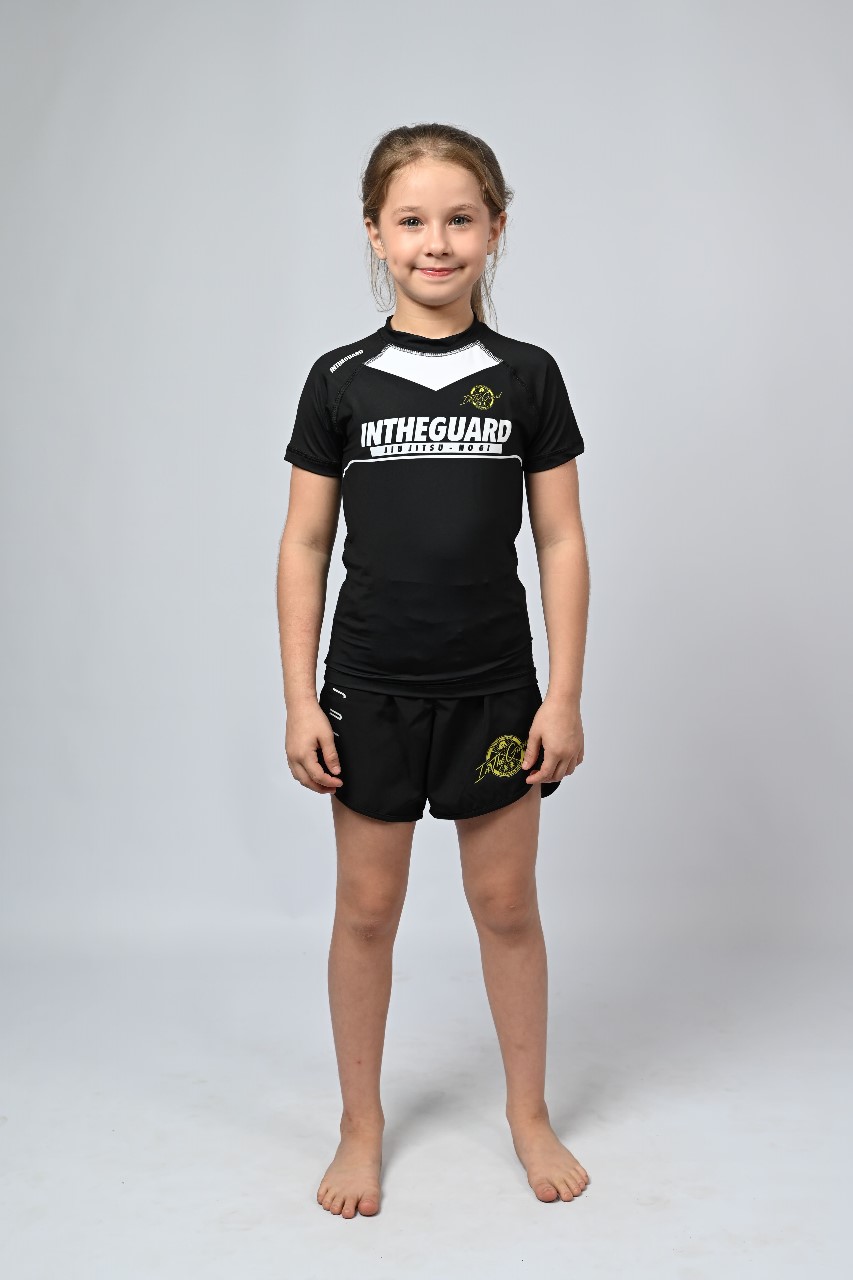 Rash Guard Infantil Feminina Team ITG Preta