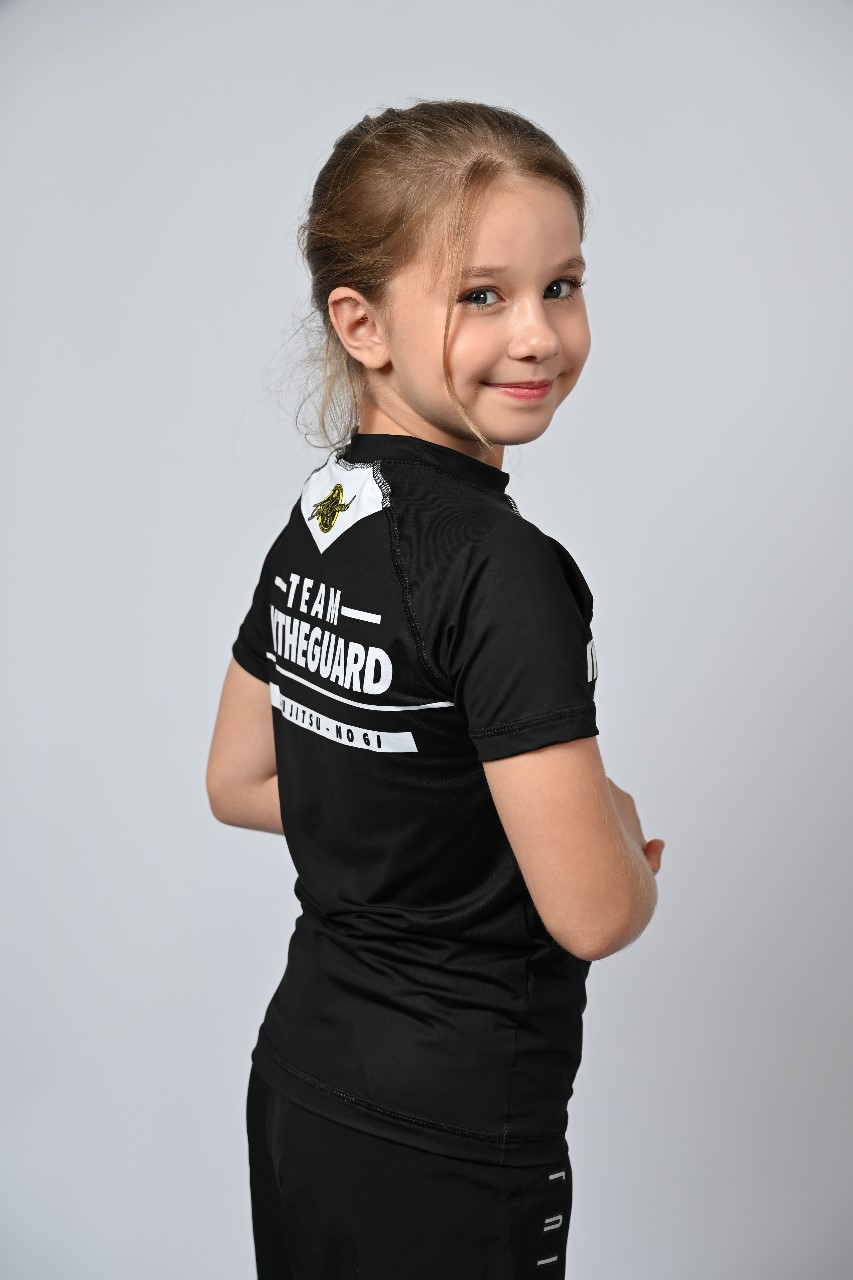 Rash Guard Infantil Feminina Team ITG Preta