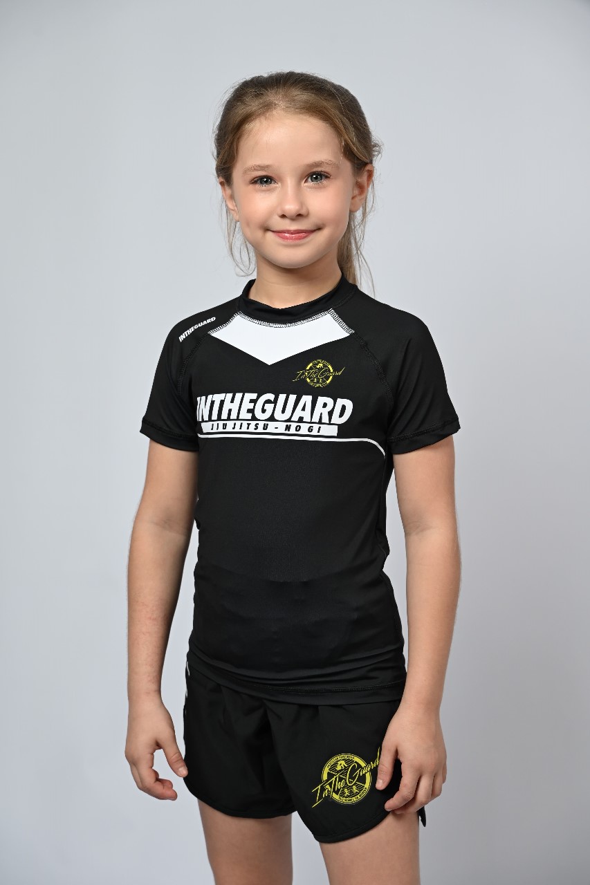 Rash Guard Infantil Feminina Team ITG Preta