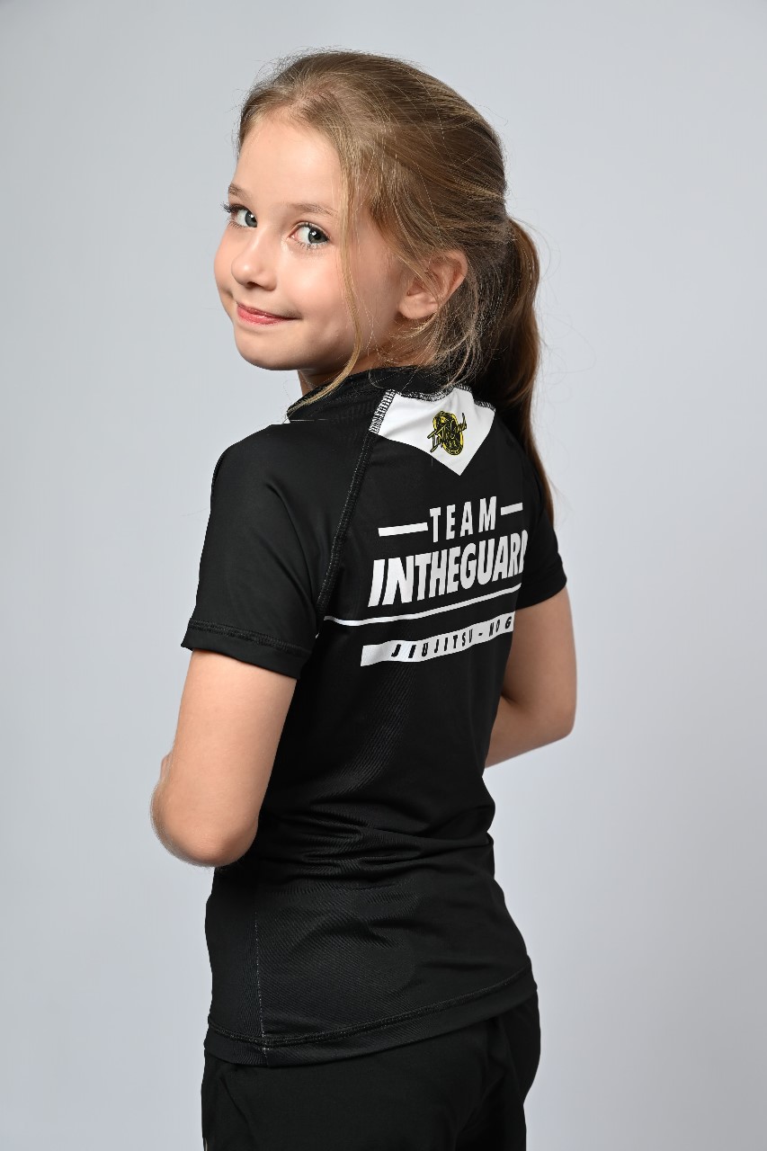 Rash Guard Infantil Feminina Team ITG Preta