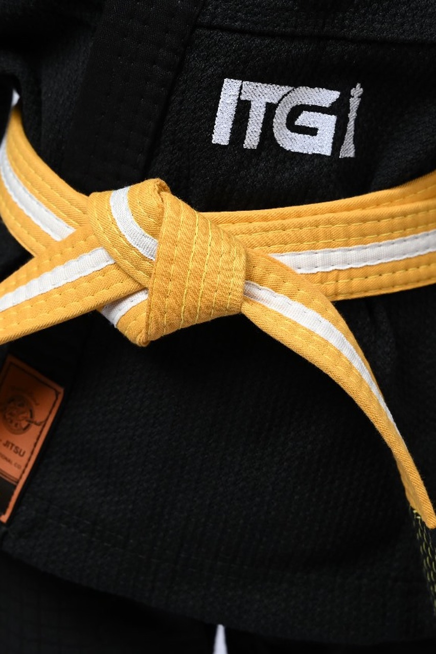 Kimono Infantil In The Guard Feminino Xadrez Preto