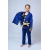 Kimono Infantil In The Guard Feminino Xadrez Azul