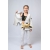 Kimono Infantil In The Guard Feminino Xadrez Branco