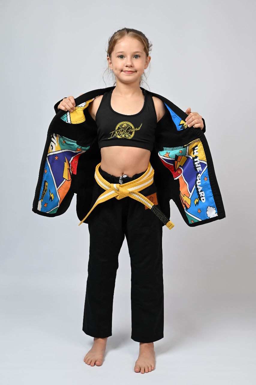 Kimono Infantil In The Guard Feminino Colors Preto