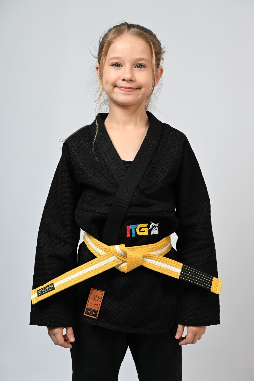 Kimono Infantil In The Guard Feminino Colors Preto